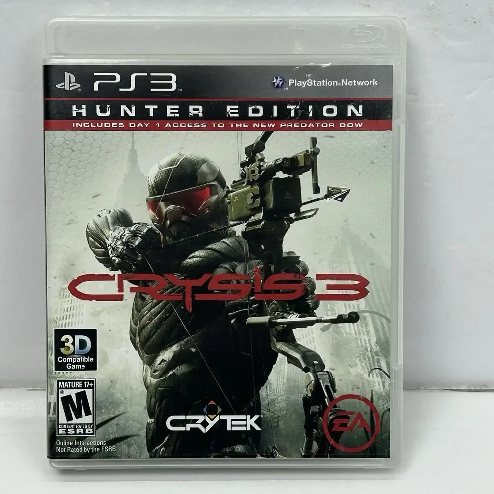 PlayStation 3 PS3 Bundle Lot Assassins Creed III Crysis 3 Uncharted 3 Drakes